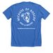 Keep Calm And Snip On, a Heather True Royal Premium Unisex Tee (back-view)