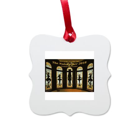 2018 Nutcracker Ornament&nbsp;, a White Aluminum Square Ornament