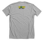 JusT&T Froggy, a Athletic Heather Premium Unisex Tee (back-view)