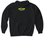 JusT&T Froggy, a Black Gildan Softstyle Pullover Hoodie (back-view)
