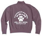Fall 2026 fundraising campaign, a Dusk Comfort Colors Women's Zip Up Jacket (back-view)