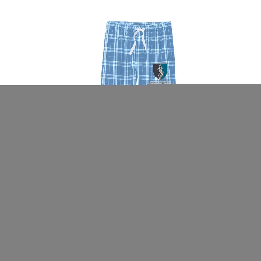 73rd Naval Spec Ops / SOF Joggers & Jammies, a True Navy/ Carolina Blue Flannel Pajama Pant