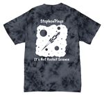 It's Not Rocket Science, a Black Crystal Tie Dye Tee (back-view)
