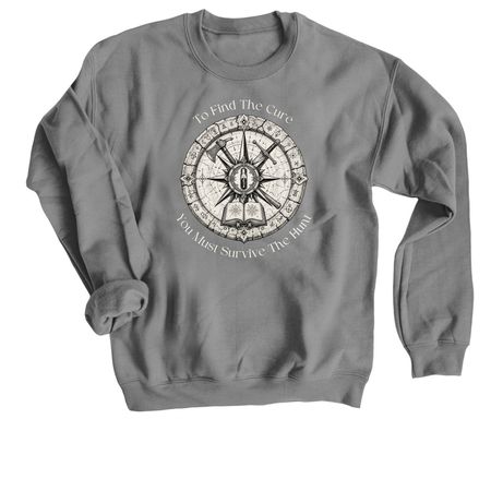 Expeditioner's&nbsp;Emblem, a Charcoal Crewneck Sweatshirt