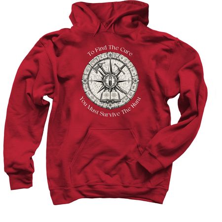 Expeditioner's&nbsp;Emblem, a Cardinal Red Pullover Hoodie