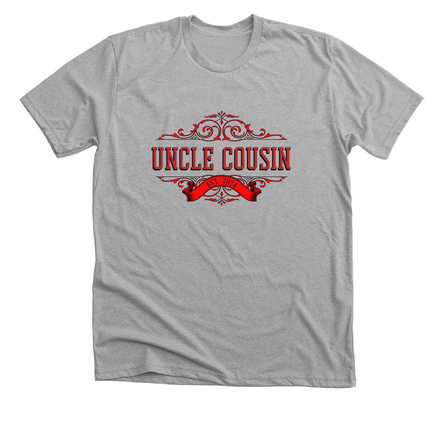 Uncle Cuz, a Athletic Heather Premium Unisex Tee