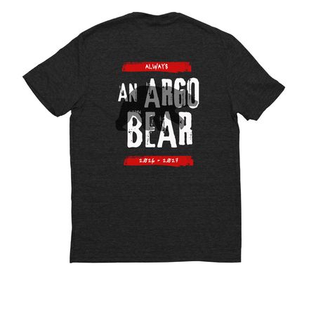 Spirit Wear 2026-27, a Space Black Allmade Eco Triblend Unisex Tee (back-view)