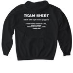 0221 cool shirt, a Black Gildan Softstyle Pullover Hoodie (back-view)