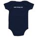 Bestie is a Therapy Dog - Infant, a Navy Infant Onesie (back-view)