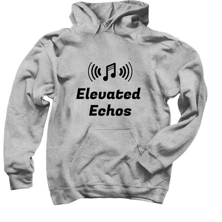 Elevated Echos, a Sport Grey Pullover Hoodie