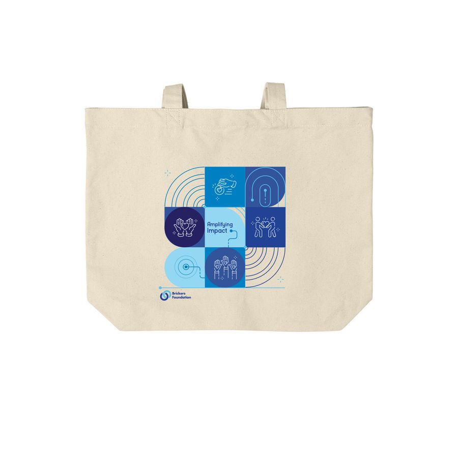 Foundation Impact Tote Bag, a Natural Cotton Canvas Tote Bag