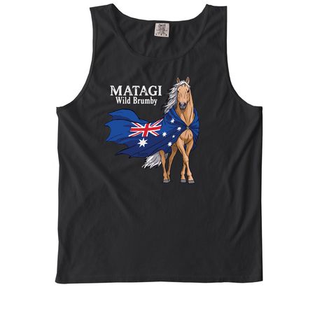 MATAGI, a Black Comfort Colors Tank Top