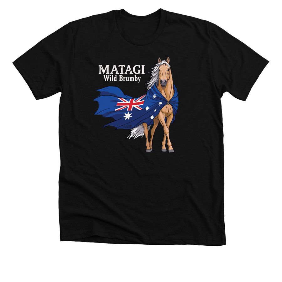 MATAGI, a Solid Black Blend Premium Unisex Tee