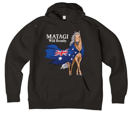 MATAGI, a Deep Black Allmade Organic CVC Pullover Hoodie