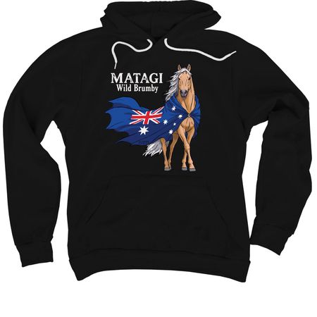 MATAGI, a Black Premium Pullover Hoodie