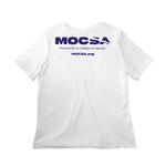 Juega Limpio, a White Women?s Relaxed Cotton Tee (back-view)