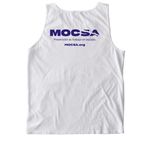Juega Limpio, a White Comfort Colors Tank Top (back-view)