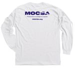 Juega Limpio, a White Classic Long Sleeve Tee (back-view)