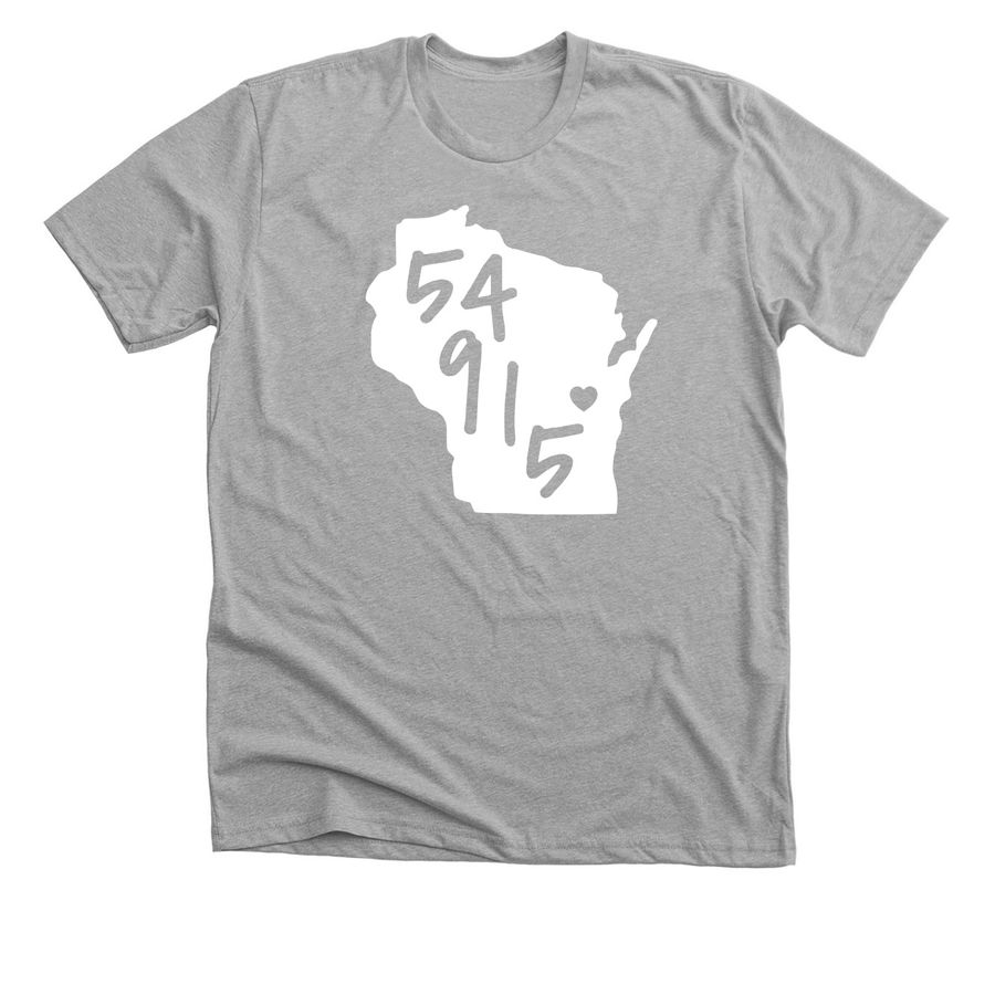 54915 Love, a Athletic Heather Premium Unisex Tee