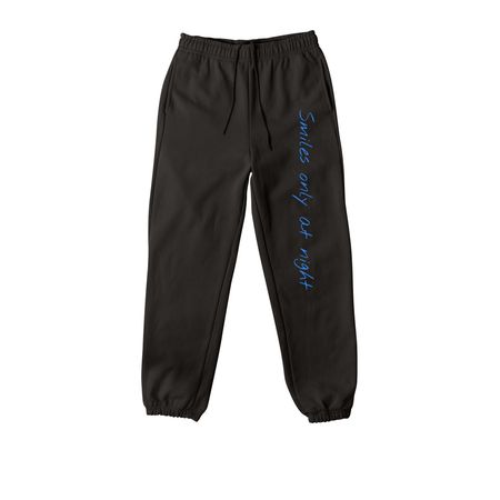 Smiles only at night ?, a Black Premium Heavyweight Jogger