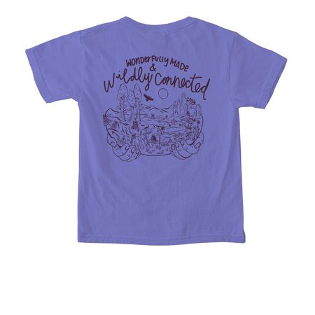Wonderfully Made & Wildly Connected: 2026, a Violet Comfort Colors Youth Tee