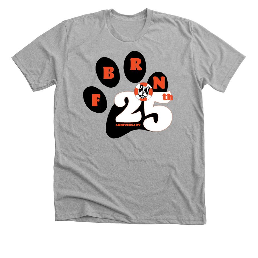 25th Anniversary, a Athletic Heather Premium Unisex Tee