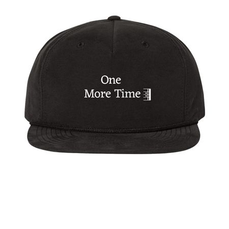 One More Time (Hats), a Black Printed Umpqua Snapback Cap