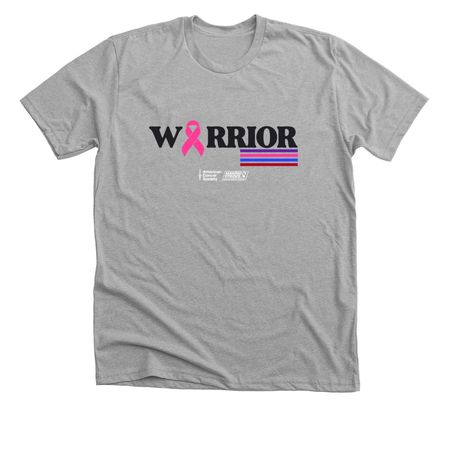 Making Strides Warrior, a Athletic Heather Premium Unisex Tee