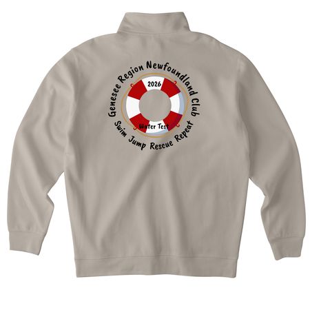 Genesee Region Newfoundland Club, a Cement Midweight Quarter Zip Pullover