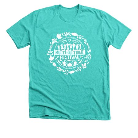 Multi-Cultural Festival - Kid's Booth, a Heather Sea Green Premium Unisex Tee
