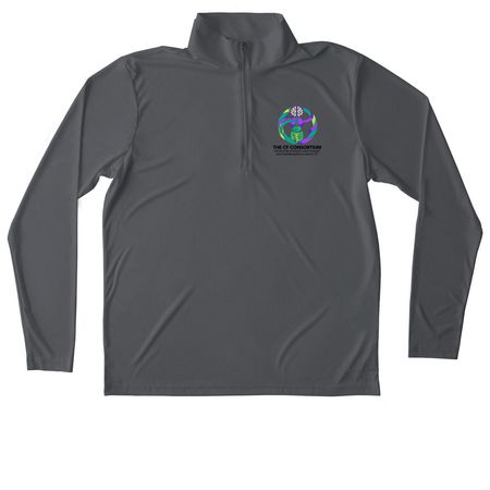 light weight quarter zip, a Iron Grey Unisex Performance Quarter Zip Pullover