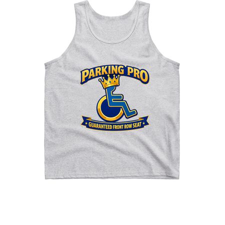 Parking like a King, a Sport Grey Classic Unisex Tank Top