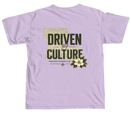 Driven By Culture, a Orchid Comfort Colors Unisex Tee