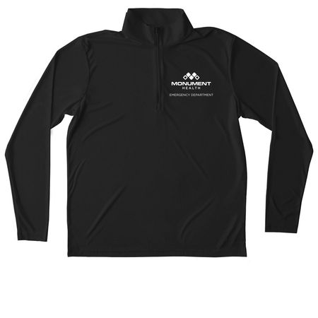 Approved MH ED 3/4 Zip&nbsp;&nbsp;, a Black Unisex Performance Quarter Zip Pullover