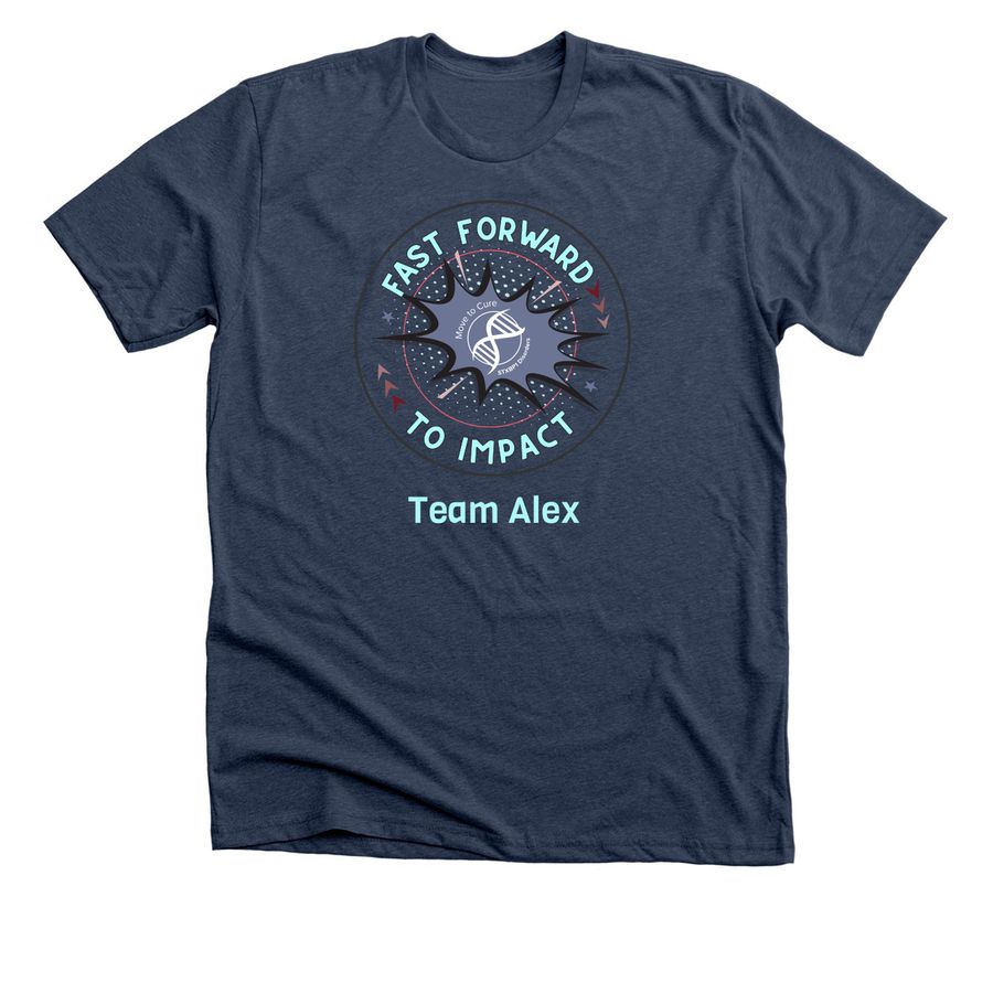 Team Alex, a Heather Navy Premium Unisex Tee