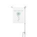 Equipoise and Daisies, a White 12" x 18" Yard Flag with Stake