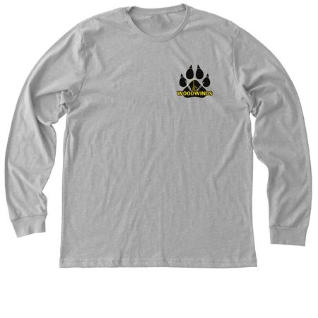 Pride of PC Woodwinds, a Athletic Heather Premium Long Sleeve Tee