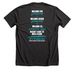 Team No One Walks Alone, a Dark Grey Heather Premium Unisex Tee (back-view)