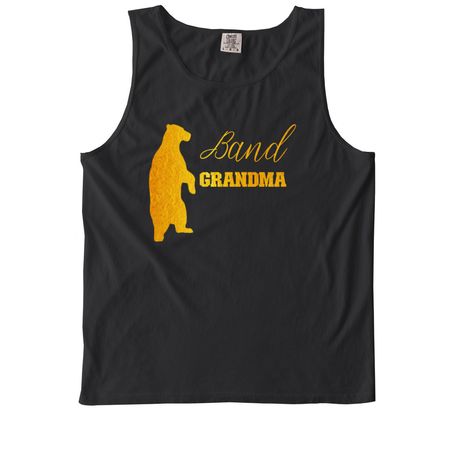 Golden Bear Band Grandma Shirt&nbsp;, a Black Comfort Colors Tank Top