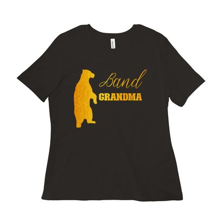 Golden Bear Band Grandma Shirt&nbsp;, a Black Women?s Relaxed Cotton Tee
