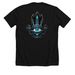 KRUSTY/Hamsa#2&nbsp;, a Solid Black Blend Premium Unisex Tee (back-view)