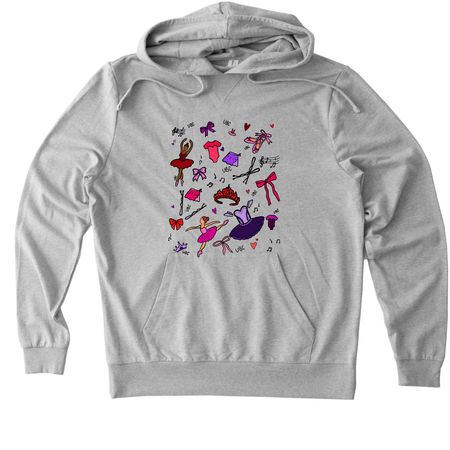 Dance Chaos, a Granite Grey Heather Allmade Organic French Terry Pullover Hoodie