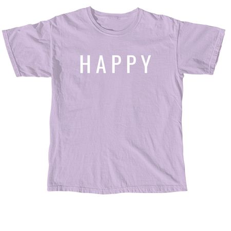 HAPPY Classic, a Orchid Comfort Colors Unisex Tee
