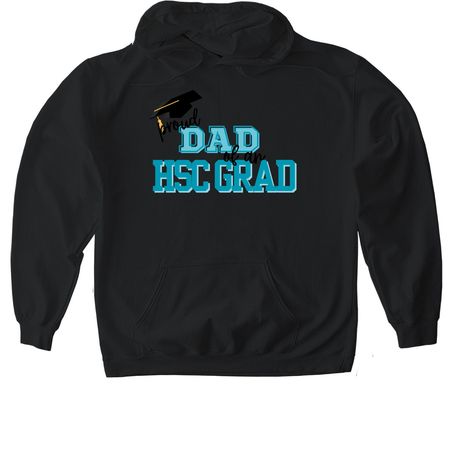 HSC Proud Dad, a Black Gildan Softstyle Pullover Hoodie