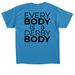 FRD Disability Pride, a Sapphire Classic Unisex Tee (back-view)