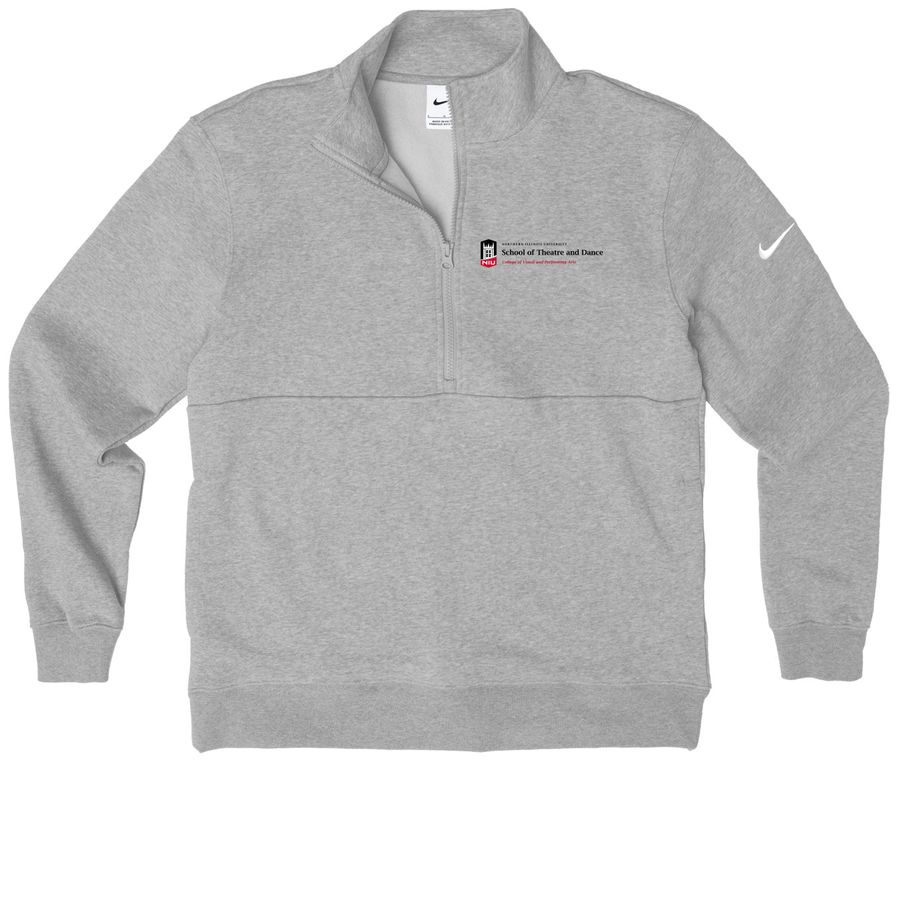 School of Theater and Dance, a Dark Grey Heather Nike Club Fleece Half Zip Pullover