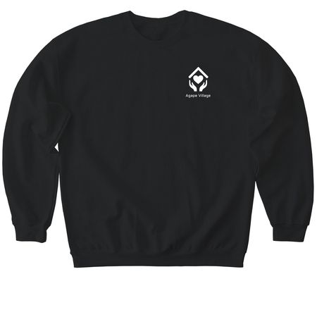 Break The Cycle (Pink Words), a Black Softstyle Crewneck Sweatshirt