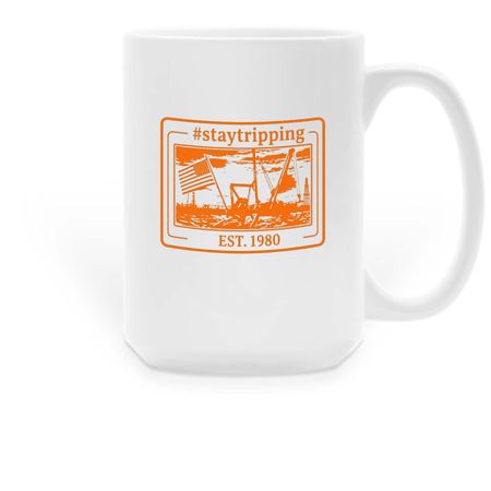 The #staytripping Heritage Collection, a White Large Coffee Mug