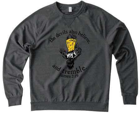 The Devils Tremble, a Terrain Grey Allmade Organic French Terry Crewneck Sweatshirt
