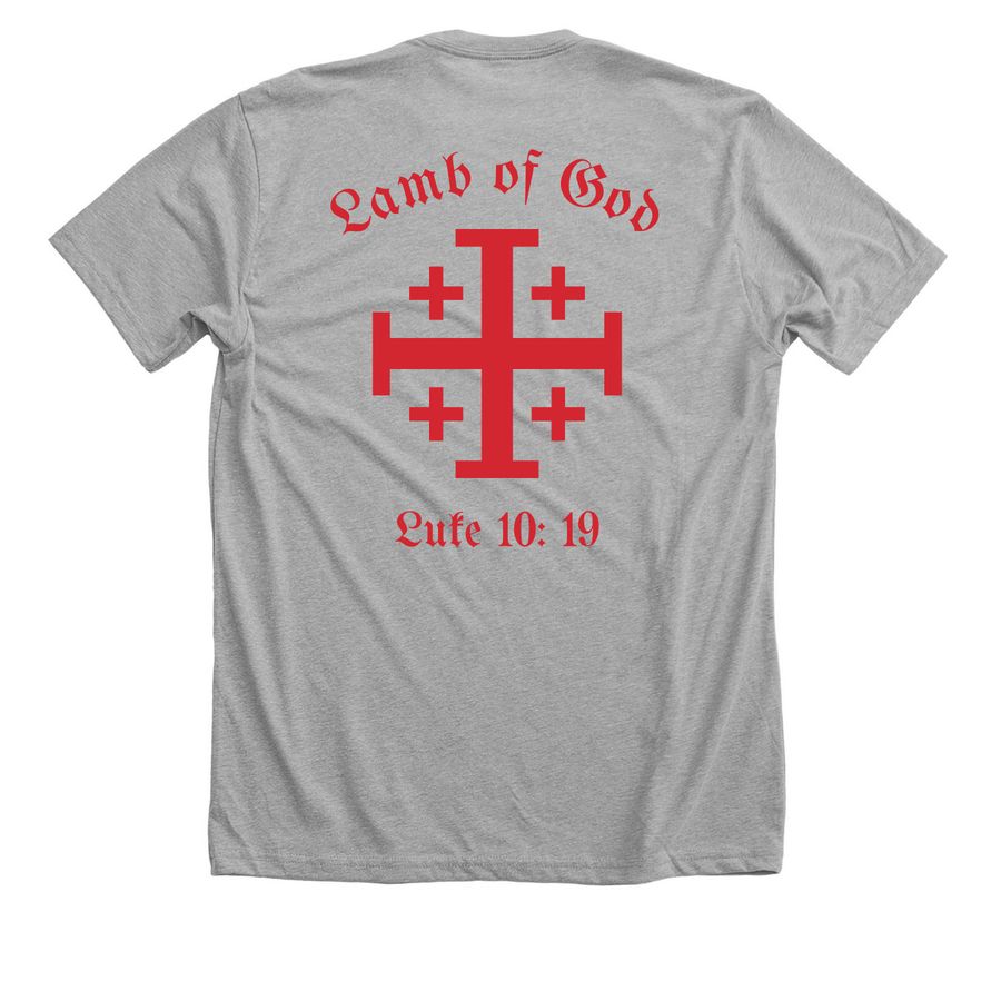 CHRISTmas mission trip to NYC!, a Athletic Heather Premium Unisex Tee (back-view)